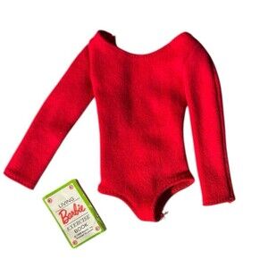 Vintage Barbie Doll Shape Ups #1782 Red Leotard Exercise Book 1970's